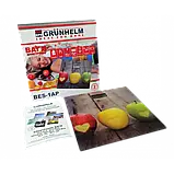 Ваги підлогові Grunhelm BES-1AP сенсорні до 180 кг загартоване скло + ABS функція автовідключення, фото 4