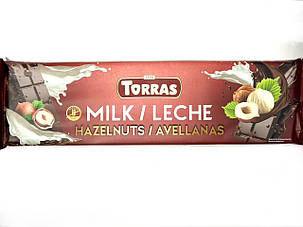 Шоколад молочний із фундуком Torras Zero Milk Huzelnuts 300 г Іспанія, фото 1