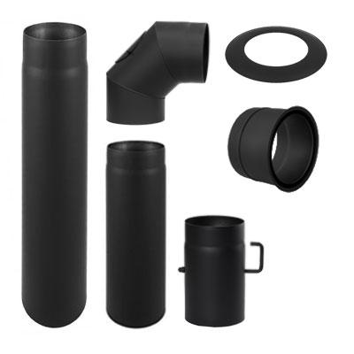 Комплект димоходу Darco Ø130 мм сталь 2 мм до цегляного димоходу (стандарт)