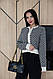 Стильна укорочена кофта з візерунком на ґудзиках, фото 7