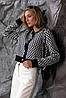 Стильна укорочена кофта з візерунком на ґудзиках, фото 8