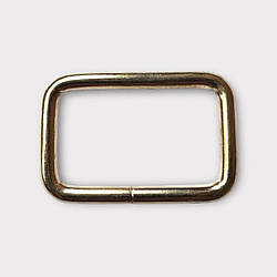 Рамка прямокутна зварна 35*20*3,5 мм., світле золото