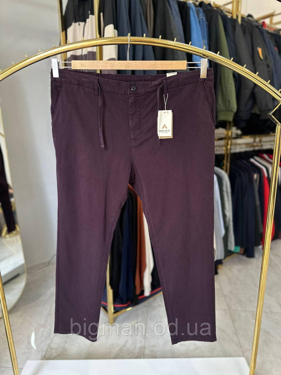 Чоловічі штани/брюки La Vita 4803 батал 44-50 размер баклажан