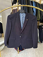 Чоловічий піджак IFC 2435 (58-68р) батал Турция т-синій