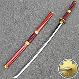 Меч Катана Ророноа Зоро Сандай Китецу проклятий меч з Ван Піс 104см з (пластик+ дерево), фото 6