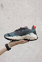 Зимові Чоловічі Кросівки Reebok Zig Kinetica 2 Edge / Рибок Зіг Кінетика 2 Едж Чорні з Синім та Помаранчевим, фото 5