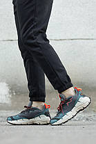 Зимові Чоловічі Кросівки Reebok Zig Kinetica 2 Edge / Рибок Зіг Кінетика 2 Едж Чорні з Синім та Помаранчевим, фото 6