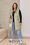 Жіночий стильний жилет №8-334-оливка, фото 7