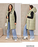 Жіночий стильний жилет №8-334-оливка, фото 9