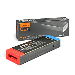 Блок живлення для LED стрічки Videx DC12V 16.6A 200W IP20 (VL-LST-P200-12V)