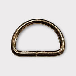 Напівкільце зварне 25*15*4 мм., світле золото