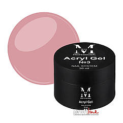 Акрил-гель Mia-M Professional Acryl Gel №3 світло-бежевий, 30 мл