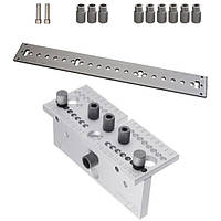 Комплект для сборки мебели: многофункциональный кондуктор и направляющая для сверления отверстий