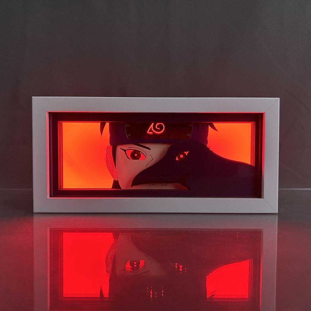 Багатошаровий Нічник лампа аніме NARUTO  світильник Shisui Uchiha Шісуі Учіха Наруто Боруто