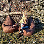 Крісло мішок для дорослих XXXL, Безкаркасні меблі пуф крісло, М'які крісла мішки, Безкаркасні меблі, фото 3