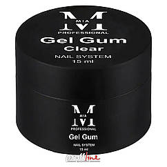 Гель-жуйка для гелевих типс та об'ємних дизайнів Mia-M Professional Gel Gum Clear, 15 мл
