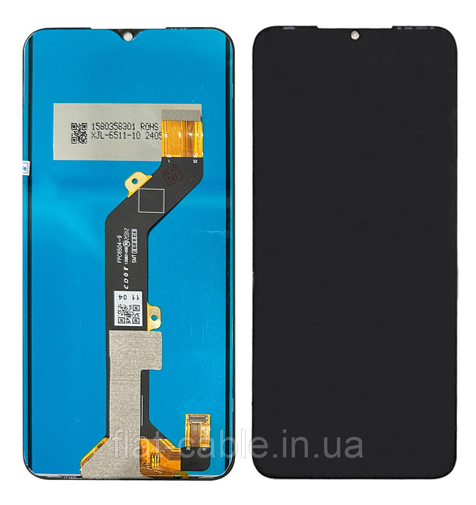 Дисплей + сенсор TECNO Spark 7 (KF6N), Spark 7 GO KF6, KF6M Чорний оригінал Ori (OEM)