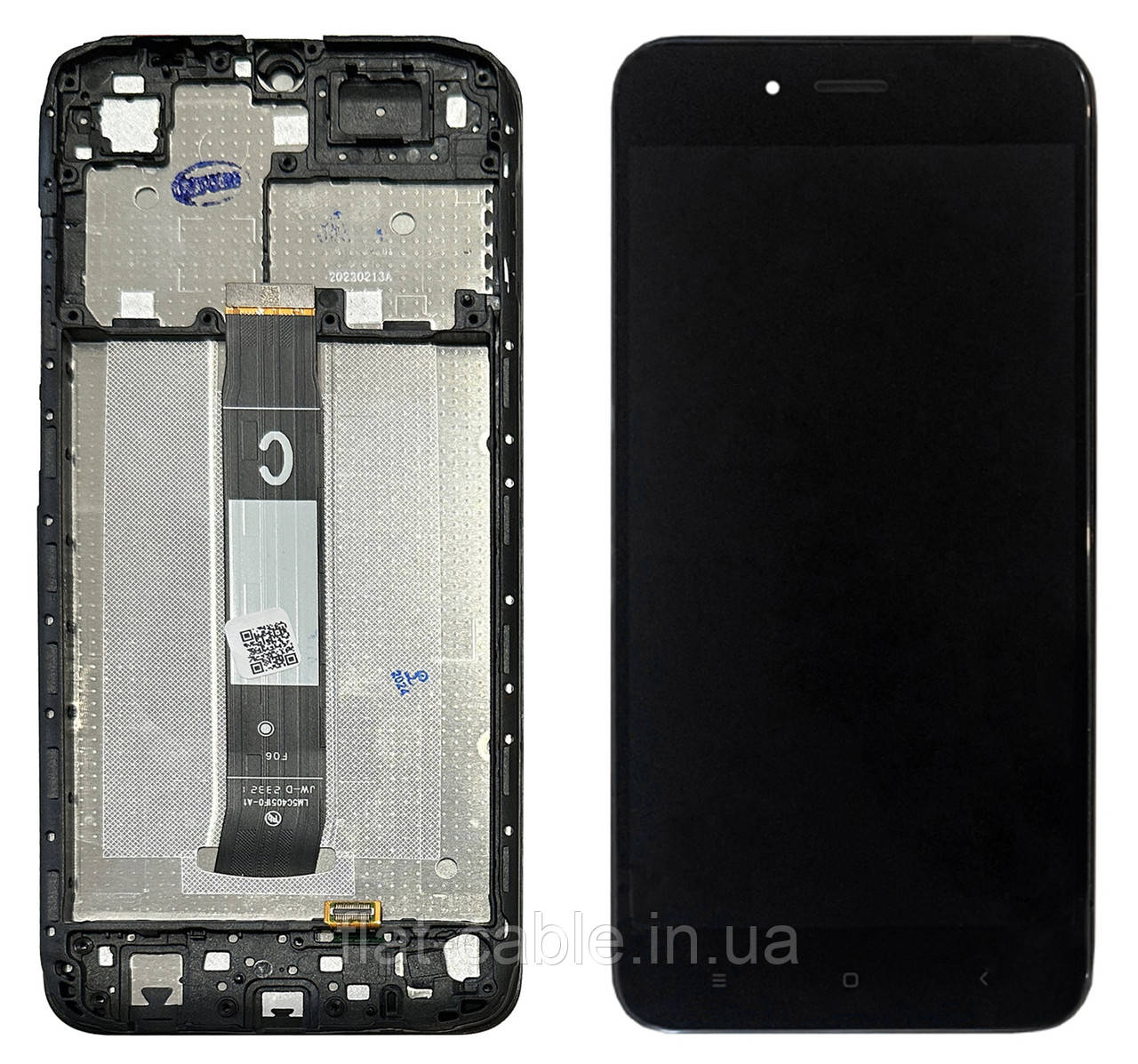 Дисплей + сенсор Xiaomi Redmi A1 Чорний у рамці ORG REF