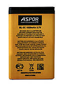Батарея (акумулятор) BL-5C для телефону Nokia 1100/3100/6030/7600 100% ємності (Aspor Lite)