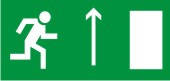 Знак "Напрям до евакуаційного (безпечного) виходу прямо"
