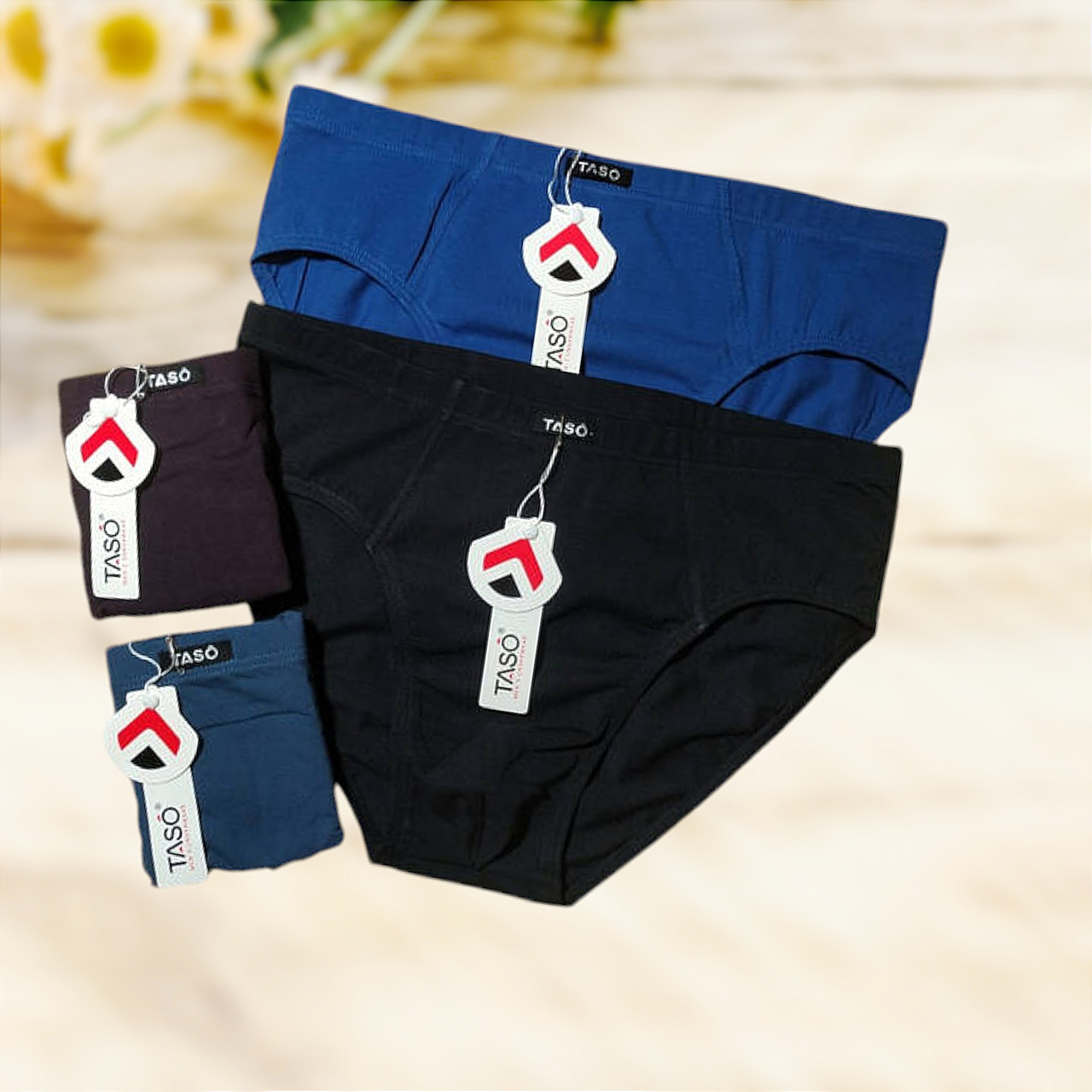 Чоловічі труси Taso однотонні бавовна 1шт Розмір XL XXL 3XL 4XL, фото 1