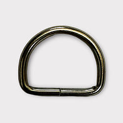 Напівкільце зварне 15*13*2,2 мм., світлий нікель