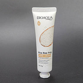 Крем для рук із екстрактом рису BIOAQA Hand cream rice raw pulp 30g