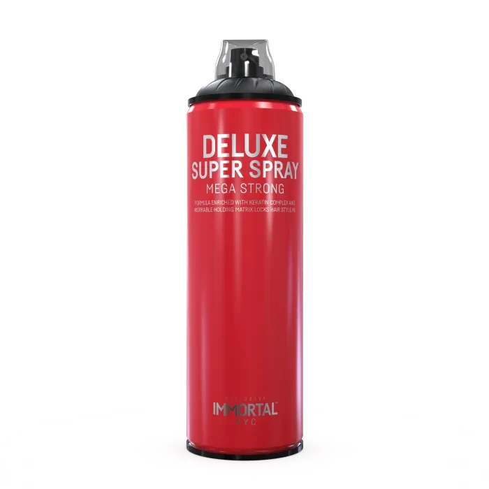 Спрей-лак для фіксації волосся Immortal Deluxe Super Spray Mega Strong 500 мл INF-108