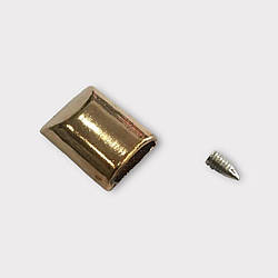 Кінцевик для блискавки, гвинтовий, світле золото