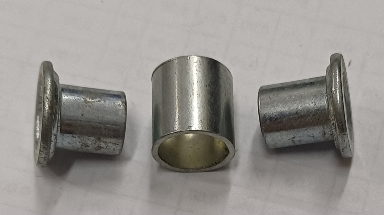 Внутрішня Втулка 8 мм для роликів, 10 мм висота, Алюмінієва + 2 Зовнішня Втулка 6 мм, алюмінієва, фото 1