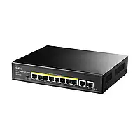 PoE-комутатор 10-портовий некерований Cudy GS1010PE 8 портів PoE+ гігабітний 120W (73-00502)