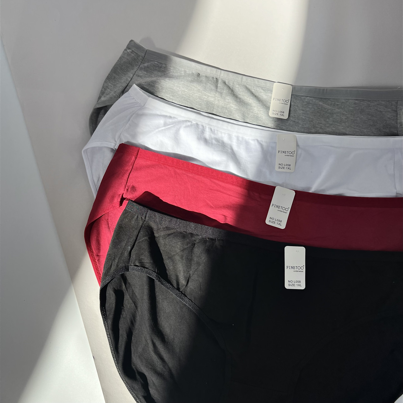Трусики батальні, з м'якої бавовни, FINETOO XL-5XL
