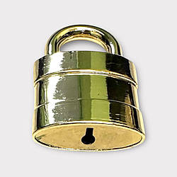 Декоративна прикраса для сумок, під ремінець 15 мм., світле золото. Загальний розмір 30*45 мм..