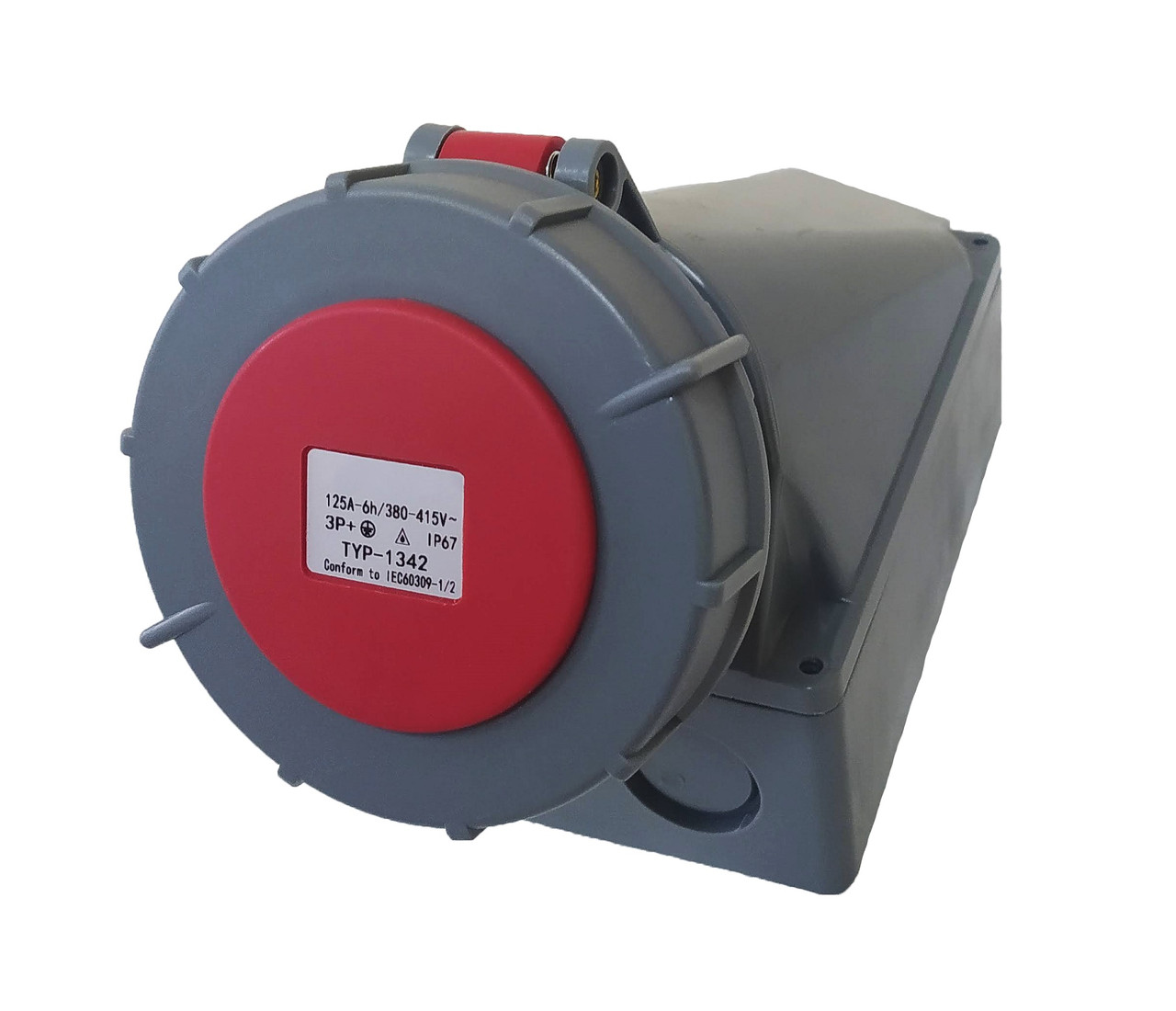 Розетка силова 1342 PRO стаціонарна 3Р+PЕ 63А 380В IP67, фото 1