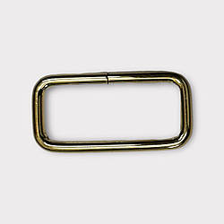 Рамка прямокутна зварна 50*20*6 мм., світле золото, кат. А+