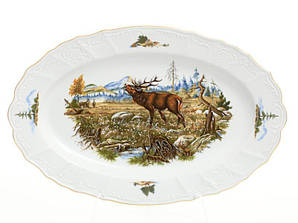 Овальне блюдо 36 см Thun Bernadotte мисливство U001011