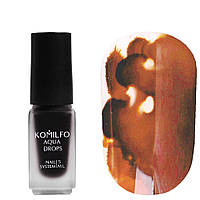 Акварельні чорнила (краплі) для дизайну нігтів Aqua Drops Beige Komilfo 002, 5мл
