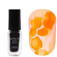 Акварельні чорнила (краплі) для дизайну нігтів Aqua Drops Peach Komilfo 003, 5мл