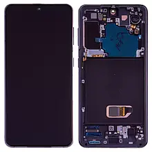 Дисплей Samsung G991 Galaxy S21 5G с сенсором и рамкой,розовый, Original, сервісне опаковання, Pink | модуль