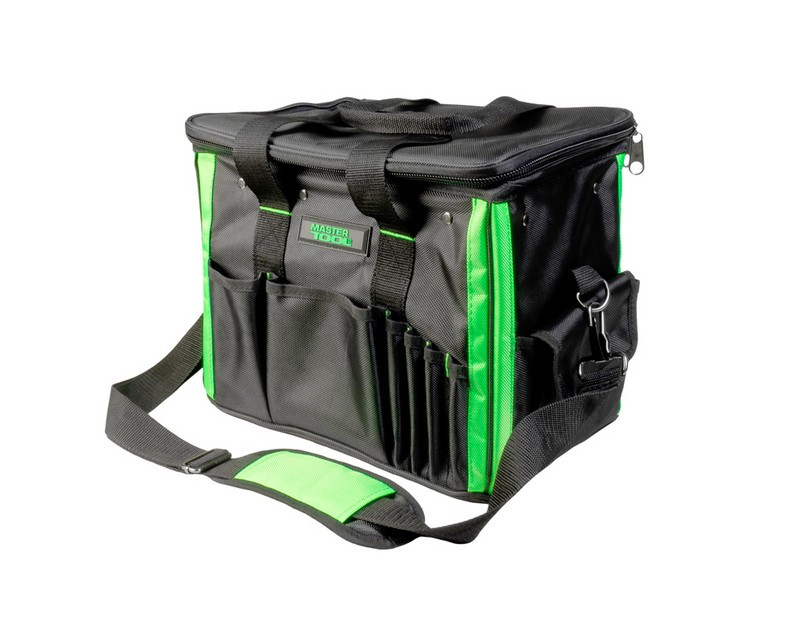 Сумка для інструментів 360х270х240 мм 23 кишені посилене дно знімний ремінець 1680 DEN, фото 1