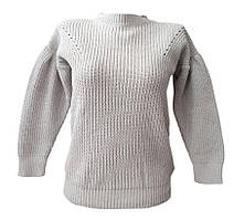 Джемпер для дівчинки Lupilu / Pepperts сірий, крупна в'язка, розміри від 98 до 140