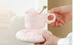 Кухоль Пончик класичний із блюдцем