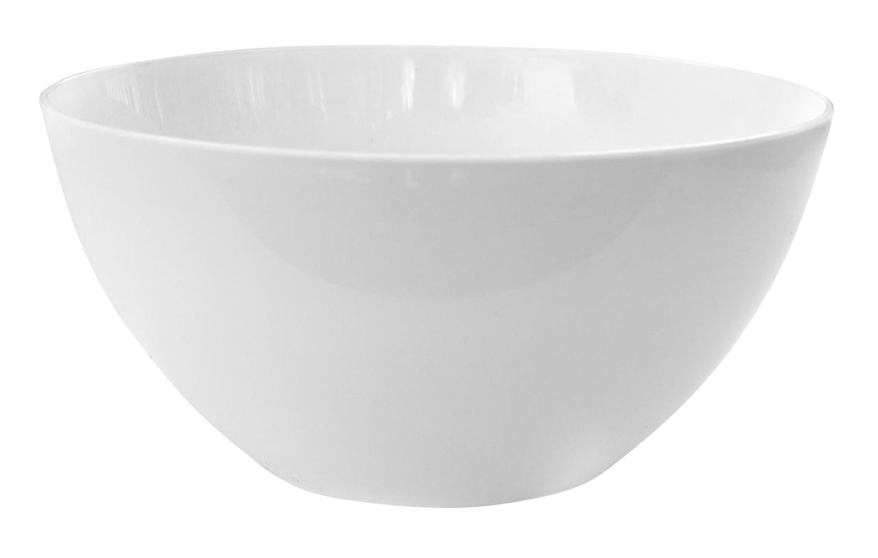 Миска салатниця 1 літр біла Ø 16 см h=8 см (ПолімерАгро), фото 1