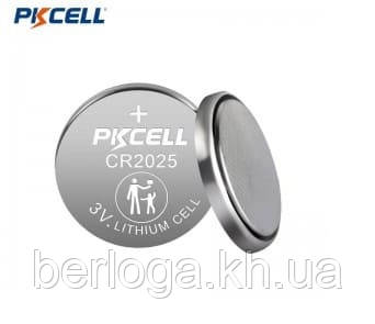 Батарейка PKCELL CR-2025 bat(3B) Lithium 1шт (6942449561831)