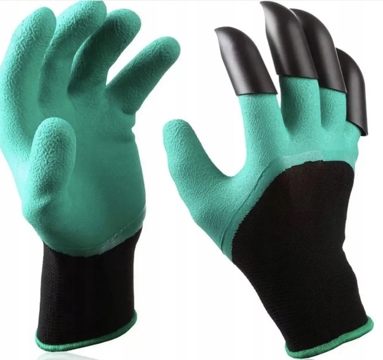 Садові рукавички рукавиці з пазурами для дачі, саду, городу Garden Gloves, прогумовані рукавички для саду, фото 1