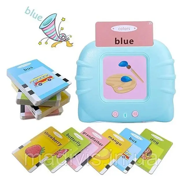 Дитячі навчальні картки для вивчення англійської мови за методикою Монтессорі на 224 слова, фото 1