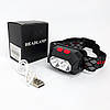 Налобний світлодіодний ліхтар PLD-SL02-XPG, Ліхтарик налобний потужний, Ліхтар на голову для бігу BF-92, фото 3