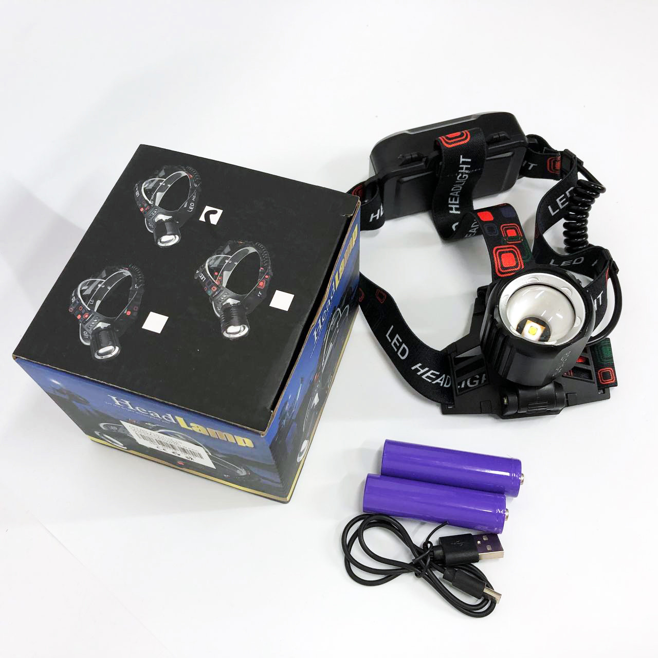 Ліхтар акумуляторний для риболовлі, Світлодіодний ліхтар для роботи на голові, Головний ліхтарик SX-56, фото 1