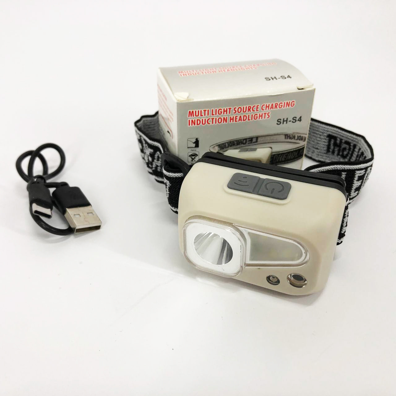 Ліхтар на лоб для будівельних робіт SH-S4-XPE+3SMD, Світлодіодний ліхтар з кріпленням на голову YU-21, фото 1