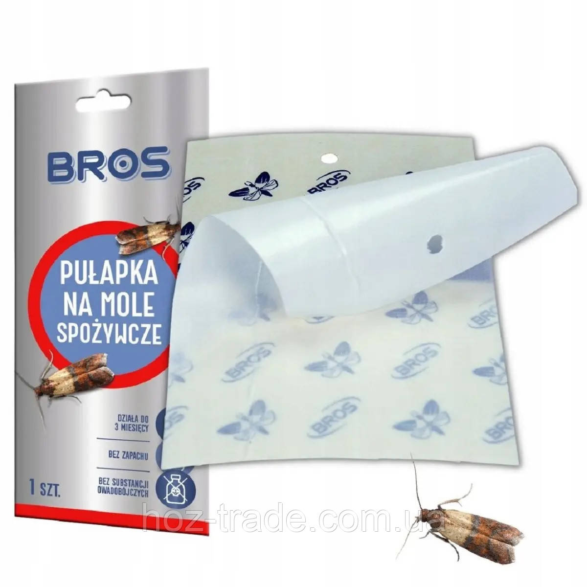 Bros від харчової молі (2 липкі стрічки)